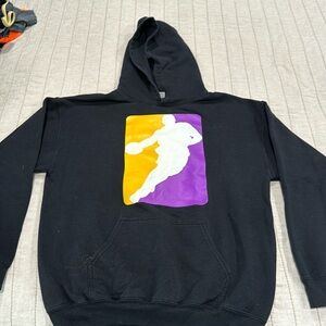 Slightly worn, no draw string, Kobe Hoodie.  Adult Medium